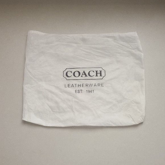 Dark Brown Coach Purse with Red Detailing - Picture 12 of 12